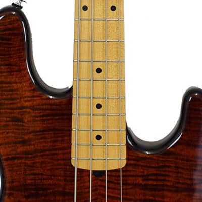Suhr  Bass Classic J Root Beer Flame SHOWROOM image 7