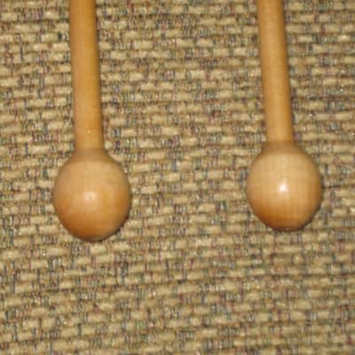 ONE pair new old stock Regal Tip 604SG (Goodman # 4) Timpani Mallets, 1" Wood Ball (includes packaging) image 10