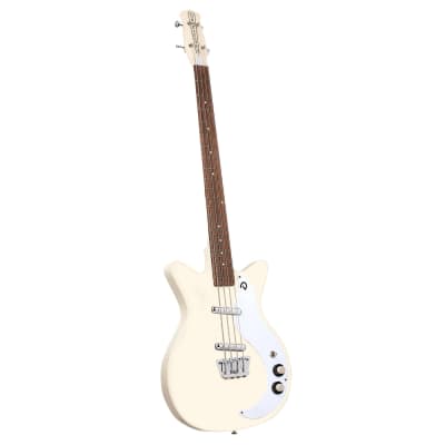 Daneletro 59Dc Short Scale Bass - Vintage Cream image 2