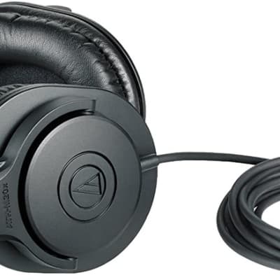 Audio-Technica ATH-M20x Professional Studio Monitor Headphones, Black image 2