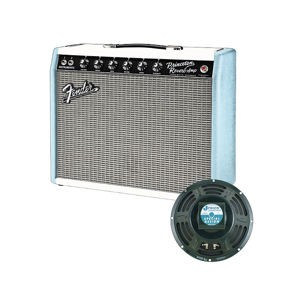 Fender 65 Princeton Surf-Tone Blue FSR Reverb Guitar Tube Combo Amplifier