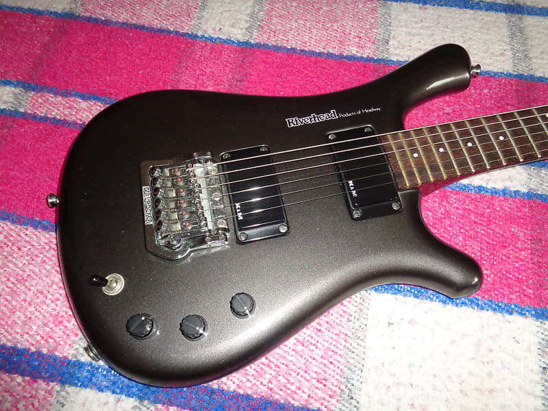 Headway Riverhead Electric Guitar 1980's Metallic Gray