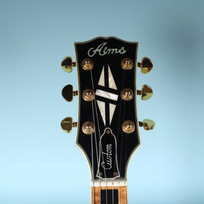 1970s AIMS Les Paul Custom Guitar Vintage - Black MIJ Japan image 3