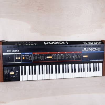 Roland Juno-6 61-Key Polyphonic Synthesizer 1983 100V Made in Japan MIJ