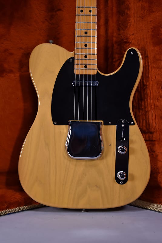 1982 Fender AVRI '52 Telecaster Butterscotch Blonde Finish Electric Guitar w/OHSC image 2