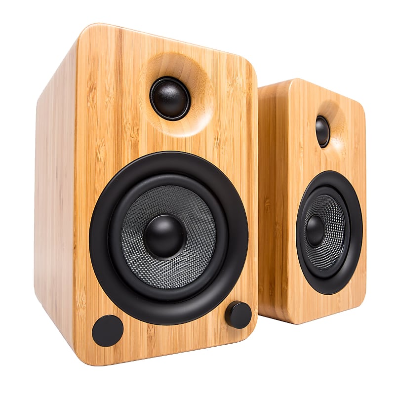 Kanto YU6 Powered Bookshelf Speakers Bamboo (YU6BAMBOO) Reverb