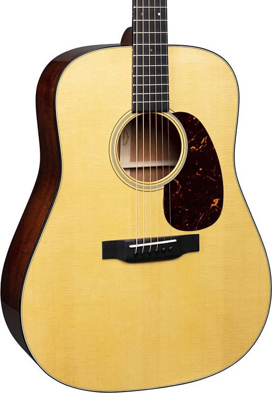 Martin D-18 Standard Series Dreadnought Acoustic Guitar, Natural w/ Hard Case image 1