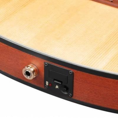 Ibanez #FRH10NNTF - Thinline Nylon Acoustic Electric Guitar, Natural image 8