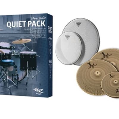 Zildjian "Quiet Pack" Low Volume Cymbal set w/ Remo Silentstroke Mesh Drum Heads