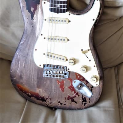 DY Guitars Rory Gallagher relic strat body PRE-BUILD ORDER image 1