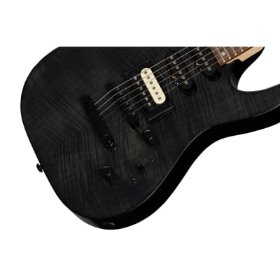 Kramer Striker Figured HSS Stoptail Electric Guitar (Transparent Black)(New) image 7