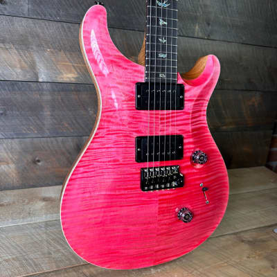 PRS Custom 24 Wood Library Flame Maple 10-Top Torrefied Maple Neck African Blackwood FB - Bonnie Pink 363811 image 2