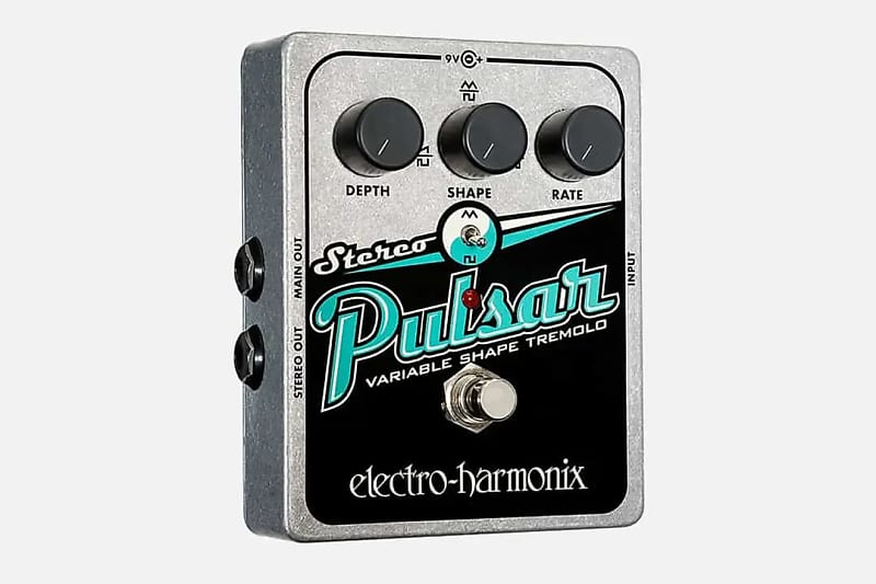 Electro-Harmonix Stereo Pulsar Variable Shape Analog Tremolo guitar effects pedal image 1
