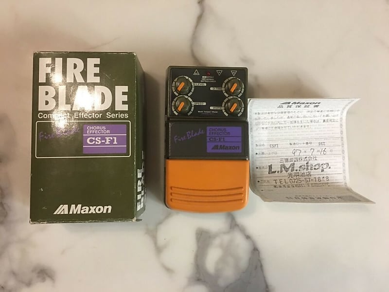 【美品】Maxon CS-F1 Maxon CS-F1 FireBlade Chorus Effector Rare Vintage Guitar