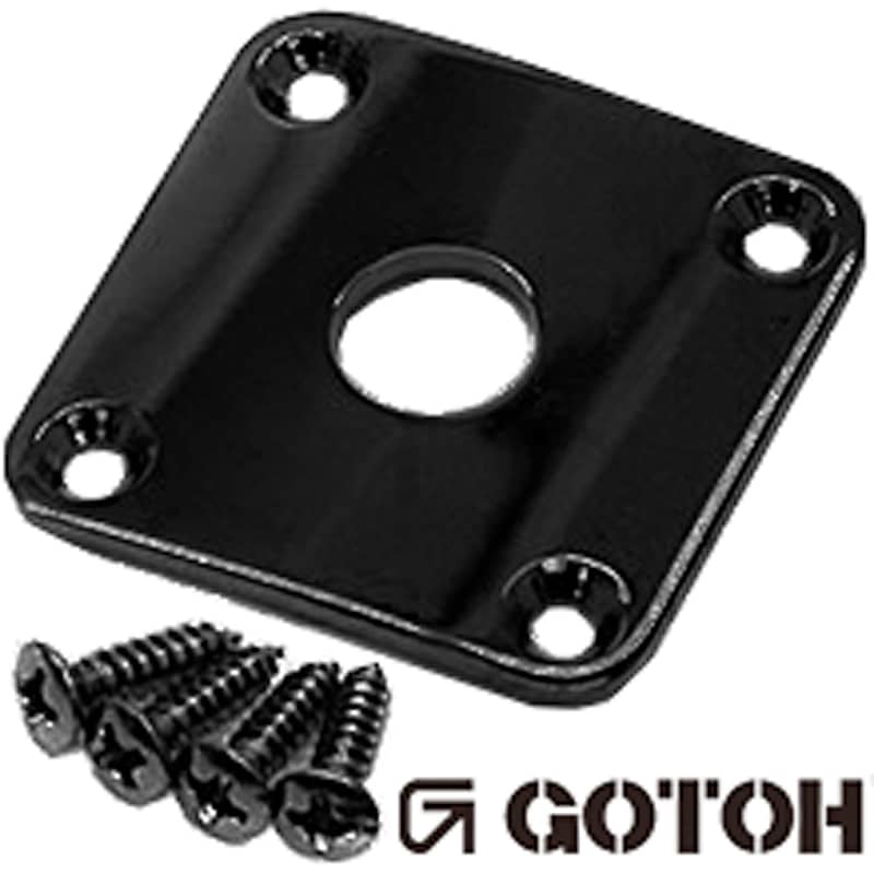 NEW Gotoh JCB-4 Les Paul Jack Plate Square Curved for Les Paul Guitar -  NICKEL