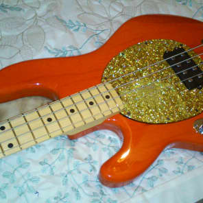 Spring Time!!!  Ernie Ball     STING RAY     discontinued color RED /Orange FUNK MACHINE!! image 14