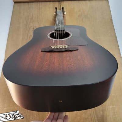 Guild USA D-20 Dreadnought Acoustic Guitar Vintage Sunburst w/ HSC Used image 7