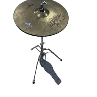 Slingerland Hi-hat  Stand With 14" Schalloch Hi-hat Cymbal Pair image 2