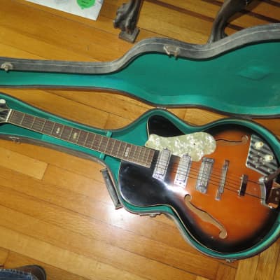 PROJECT vintage japan 1960's Decca electric archtop guitar jazz hollow-body teisco del ray greco image 2