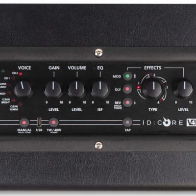 Blackstar ID:Core 40 V4 Mini Electric Guitar Combo Amplifier, 40 Watts, Black image 2