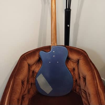 1960s Silvertone Bass Guitar - Custom Blue Sparkle image 2