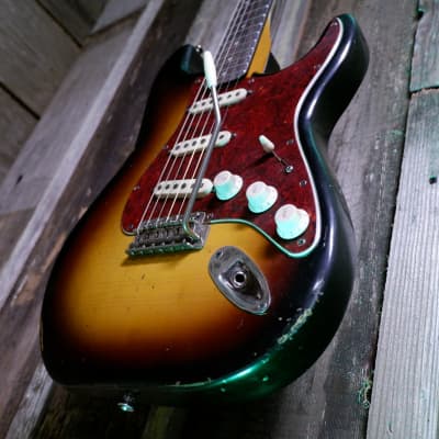 Keith Holland Custom S-ANS #1327 - Nitro 3-Tone Sunburst image 6
