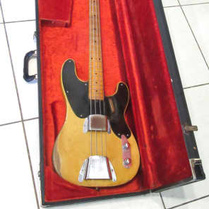 Fender  Precision Bass with matching Tweed Bassman amp Set 1951 See Thru Blonde image 16