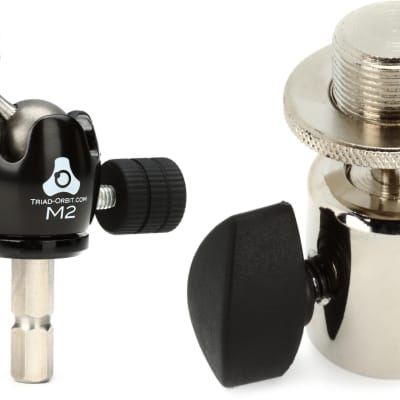 Triad-Orbit Micro 2/M2 Short-stem Orbital Mic Adapter  Bundle with On-Stage MM01 Ball Joint Mic Adapter image 1