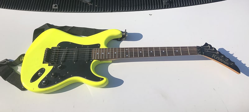 Kramer ZX30H Strat Electric Guitar Neon Yellow | Reverb