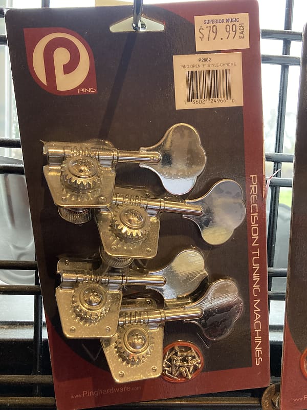 Ping Precision Tuning Machines Open F Style Chrome P2682 Reverb