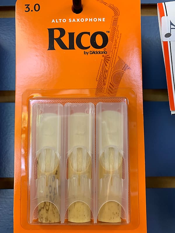 Rico Alto Saxophone Reeds (3Pack) Reverb