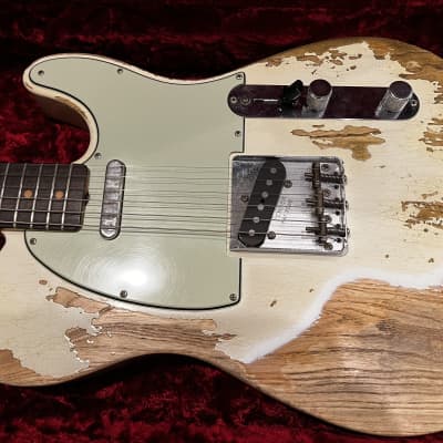 Fender Limited Edition Custom Shop 2019 - Super Faded/Aged Olympic White image 14