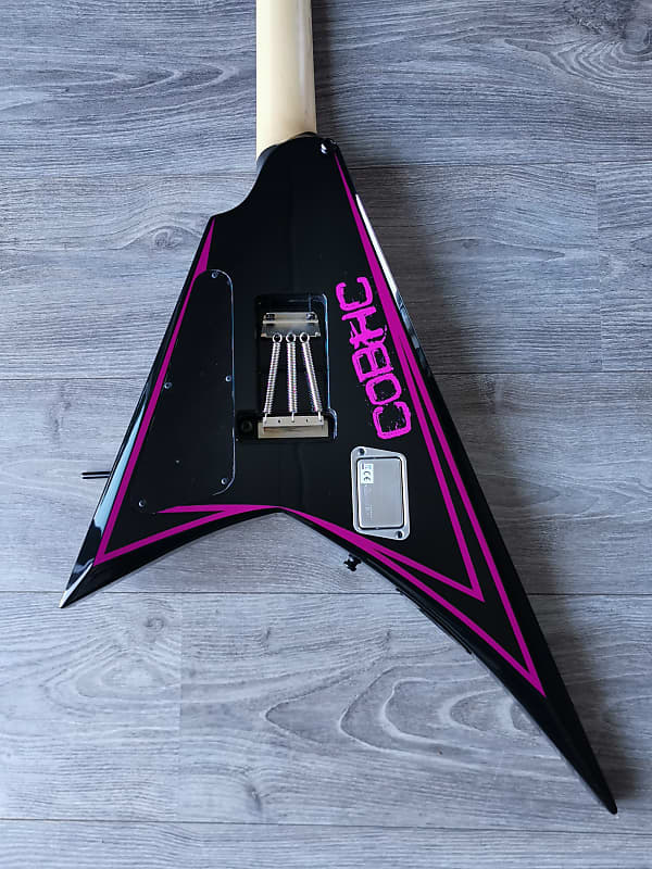 Edwards ESP Alexi Laiho AL-166 Pink Sawtooth Played & Signed by