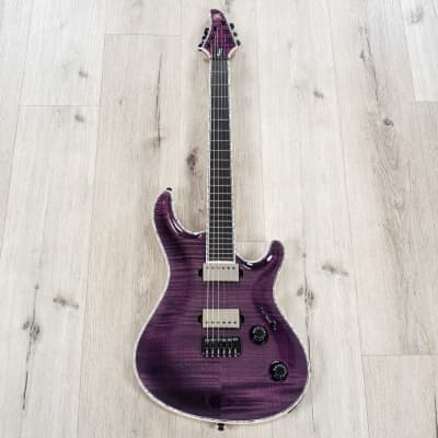 Mayones Regius Core 6 Guitar, Velvetrone Ironside & Solium Pickups, Trans Dirty Purple Gloss image 3