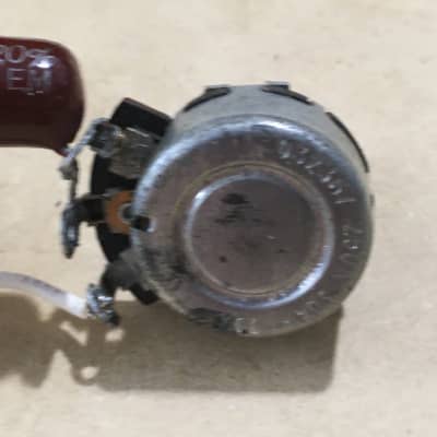 Two Rare Vintage USA 1971 Stackpole Pots 1 Meg Guitar Potentiometers Chocolate Drop Capacitor image 6