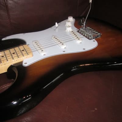 Jay Turser  Double Cutaway Electric Guitar w/ Cable, Tremolo Bar, and Allen Wrench JT-300M-TSB-M-U - Tobacco Burst image 1
