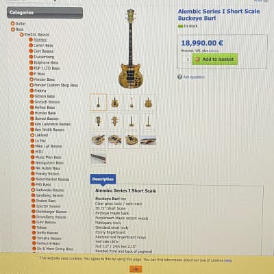 Alembic Series II SSB Short Scale Bass 1980 Zebrawood "Stanley Clarke's" Favorite ! image 16