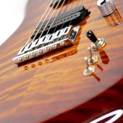 Mid 2000’s Carvin DC727 Quilted Deep Vintageburst 7-string Neck-Thru Guitar w/ OHSC image 7