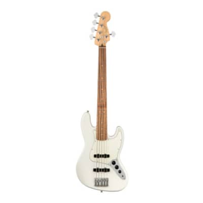 Fender Player Jazz Bass V 5-String Electric Bass Guitar (Right-Hand, Polar White) image 2