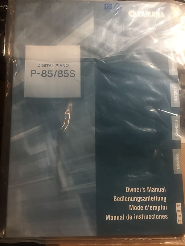 Yamaha P85/85S Digital Piano Manual and Sustain Foot Pedal Reverb