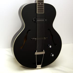 The Loar LH-309-BK Archtop Hollowbody Electric Guitar - Black | Reverb