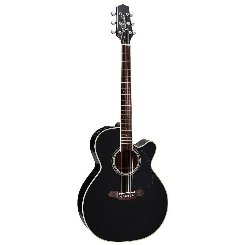 Takamine TDP561C BL Black with hard case Electric Acoustic