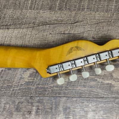 MyDream Partcaster Custom Built - Relic Black Thinline Gibson Scale Duesenberg image 9