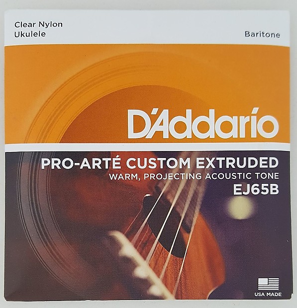 D'Addario EJ65B Pro-Arté Custom Extruded Nylon Ukulele Strings Baritone image 1