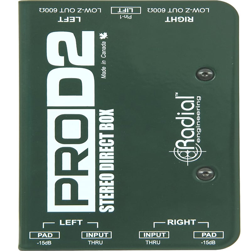 【未使用美品】Radial ProD2 ステレオパッシブダイレクトボックス Amazon.com: Radial ProD2 Passive 2 Channel Direct Box