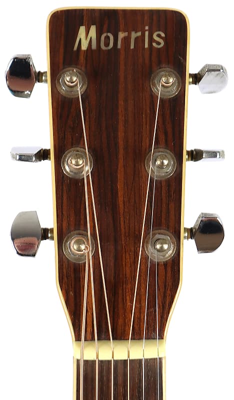 Morris MD507 Solid Top Mahogany Cherry Sunburst Acoustic