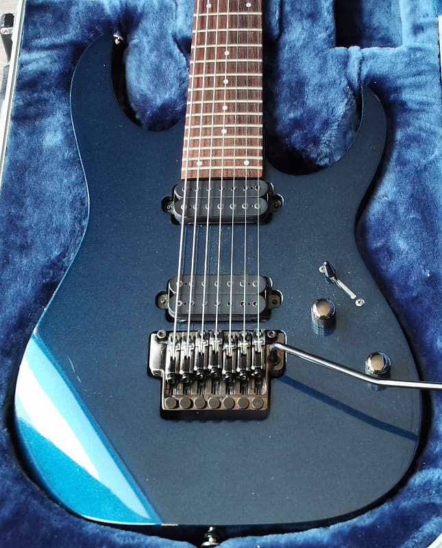 Ibanez RG1527 Prestige Japan 7 String Royal Blue Finish with Original Case