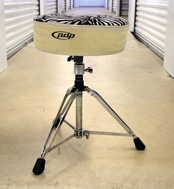 PDP Round Zebra Print Heavy Duty Drum Throne