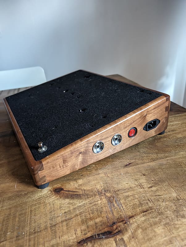 Creation Music Company Wired Wood Pedalboard with Case Reverb