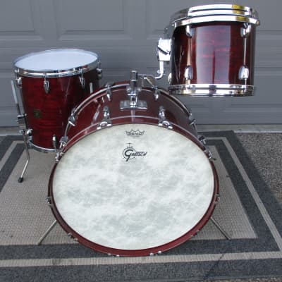 Gretsch Vintage USA Drums, Early 80s, 24" Kick, Lacquer Finish, Maple, Die-Cast Hoops - Very Nice! image 2